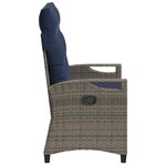 vidaXL Banc de jardin avec oreiller 105 x 60 x 112 cm acier