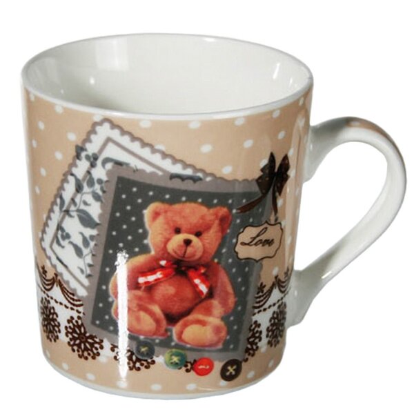 Tasse en porcelaine petit ours flocons