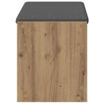 vidaXL Banc d'entrée Chêne Artisanal 83 x 38 x 45 cm