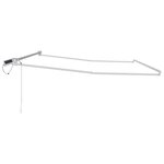 vidaXL Cadre de store rétractable électrique Blanc 4 × 3 m Acier