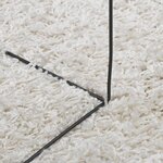 vidaXL Tapis shaggy PAMPLONA poils longs moderne crème Ø 80 cm