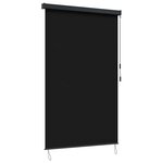 vidaXL Store enrouleur Noir 160 x 250 cm Tissu et Aluminium