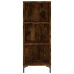 vidaXL Buffet chêne fumé 34 5x32 5x90 cm bois d'ingénierie