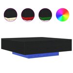 vidaXL Table Basse Chêne noir 100 x 100 x 31 cm Bois d'ingénierie