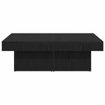 vidaXL Table basse Chêne noir 90 x 90 x 28 cm Bois d'ingénierie