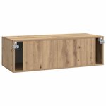 vidaXL Meuble TV mural 98 x 41 x 30 cm Chêne artisanal