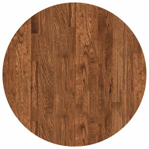 vidaXL Plateau de table Marron Clair Ø 60 x 4 cm Bois de chêne massif