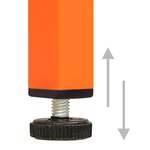Vidaxl meuble tv orange 105x35x50 cm acier