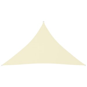 vidaXL Voile de parasol tissu oxford triangulaire 2 5x2 5x3 5 m crème