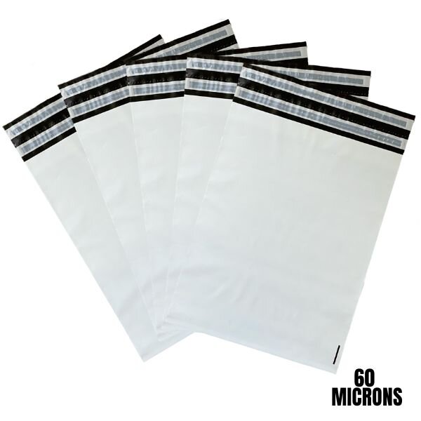 Lot de 50 de pochettes plastique n°2 aller retour - 60microns - 320x410+70