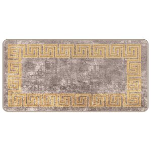 vidaXL Coureur de Tapis MARSA Gris 50 x 100 cm Polyester et PVC