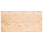 vidaXL Dessus de table 100x60x2 5 cm bois de pin massif rectangulaire