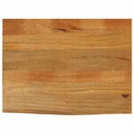 vidaXL Dessus de table à bord vivant 80x60x2 5 cm bois massif manguier