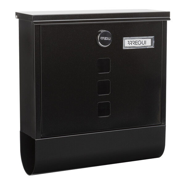 Boîte aux Lettres en Acier avec Porte-journaux  Chance E7004  Noir