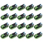 vidaXL Sangles d’arrimage à cliquet 20 Pièces 800 daN 6 m Vert