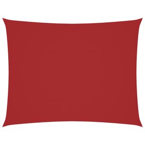 vidaXL Voile de parasol Tissu Oxford rectangulaire 4x6 m rouge