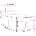 vidaXL Sommier à lattes de lit et matelas bleu 120x200 cm velours
