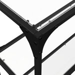 vidaXL Table console avec dessus en verre transparent 118 5x30x81 cm