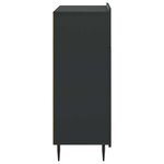 vidaXL Buffet Noir 66 x 34 5 x 92 cm Bois d'ingénierie