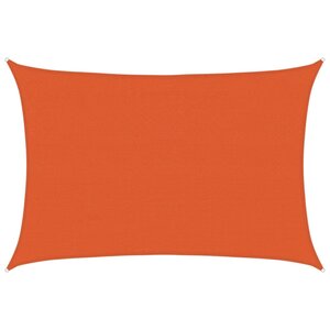 vidaXL Voile d'ombrage 160 g/m² rectangulaire orange 4x5 m PEHD