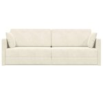 vidaXL Canapé-lit au sol 200cm Crème Velours