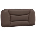 vidaXL Lit avec matelas Hvar marron 90x190 cm similicuir