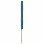 vidaXL Tête de Lit LED Geometric Manuel Bleu foncé 90 cm Velours