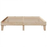vidaXL Cadre de lit sans matelas 200x200 cm bois massif de pin