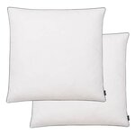 vidaXL Oreiller lot de 2 Remplissage de duvet 80 x 80 cm Blanc