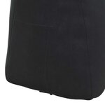 vidaXL Coussin de Dos Noir 80 x 24 x 50 cm Velours