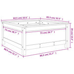 vidaXL Jardinière 82 5x82 5x39 cm bois massif douglas