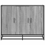 vidaXL Buffet sonoma gris 94x35x76 cm bois d'ingénierie