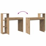 vidaXL Bureau chêne artisanal 100 x 40 x 90 cm Bois d'ingénierie
