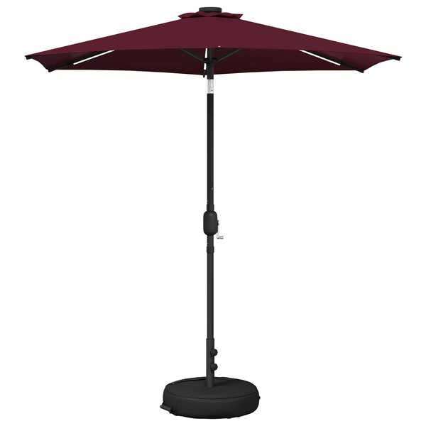 vidaXL Parasol de jardin avec lampes LED 230 x 230 cm Polyester