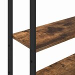 vidaXL Bibliothèque Chêne fumé 60 x 24 x 161 cm Bois d'ingénierie