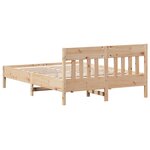 vidaXL Cadre de lit sans matelas 120x200 cm bois de pin massif