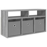 vidaXL Basboard avec tiroir Gris Sonoma 72 x 22 5 x 38 cm