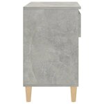 vidaXL Armoire à chaussures Gris béton 70x36x60 cm Bois d'ingénierie