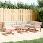 vidaXL Salon de jardin 7 Pièces avec coussins bois massif douglas