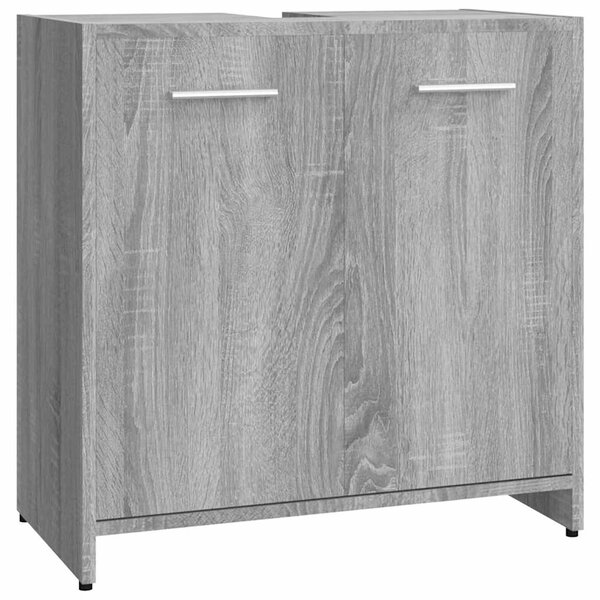 vidaXL Armoire de bain Sonoma gris 60x33x60 cm Bois d'ingénierie