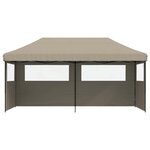 vidaXL Tente de fête Taupe 292 x 580 x 315 cm Tissu Oxford
