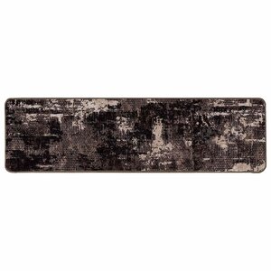 vidaXL Coureur de Tapis MARSA Noir 50 x 200 cm Polyester et PVC