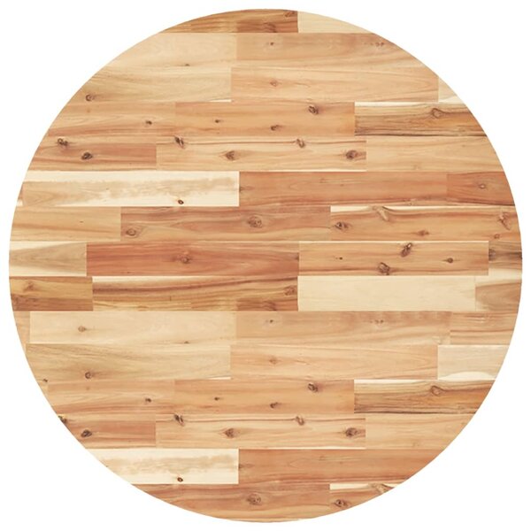 vidaXL Dessus de table rond Ø80x2 cm bois massif d'acacia