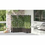 vidaXL Pots de jardin Marron 120 x 120 x 142 cm Acier