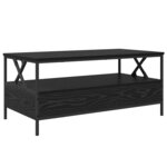 vidaXL Table basse Chêne noir 100 x 51 x 45 cm Bois d'ingénierie