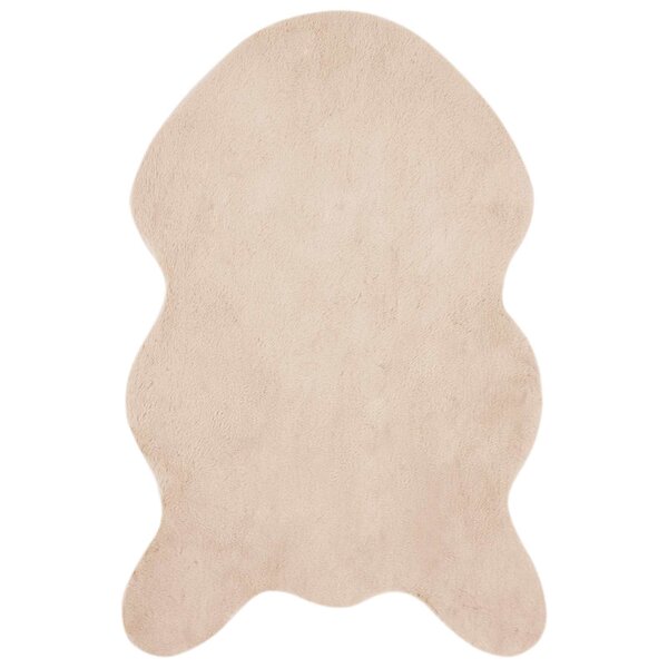 vidaXL Tapis en Fourrure Synthétique de Lapin Olite Taupe 60 x 90 cm