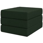 vidaXL Canapé-lit pliable 90 x 67 x 45 cm Vert foncé