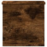 vidaXL Boîte de rangement chêne fumé 30x35x35 cm bois d'ingénierie