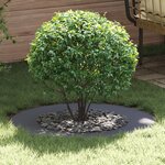 vidaXL Pot en Plastique Anthracite Plastique Grand Costaud Rond