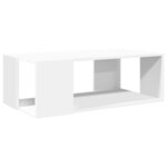 vidaXL Table basse blanc 89 5x48x30 cm bois d’ingénierie